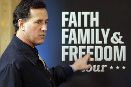 Rick Santorum faith family freedom
