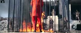 Jordanian pilot is burned to death in a cage by Islamic State terrorists.